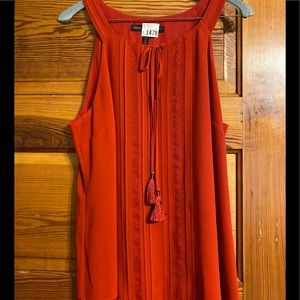 WHBM red top fully lined M